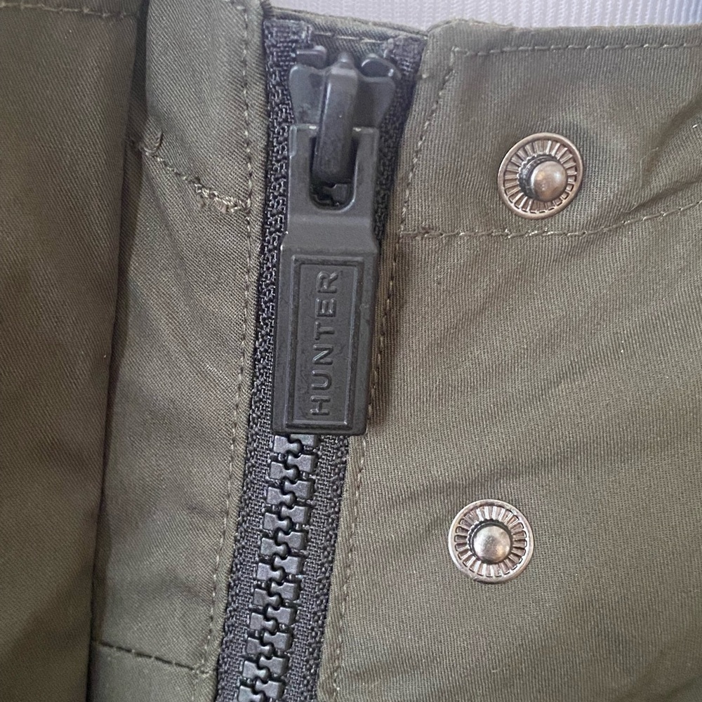 Hunter olive green lined rain coat - Picture 12 of 15